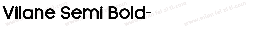 Vilane Semi Bold字体转换